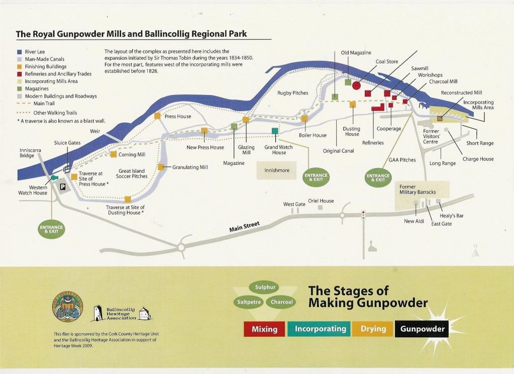 Ballincollig Regional Park Gunpowder Mills map